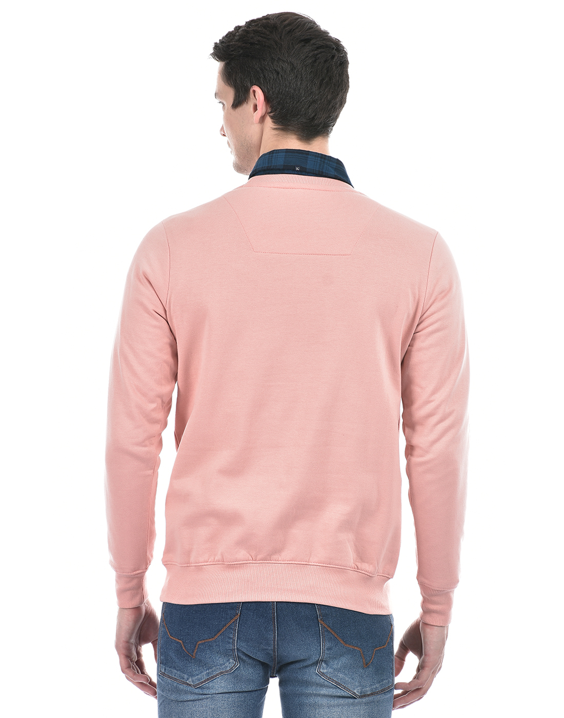 Numero Uno Men Abstract Pink Sweat Shirt